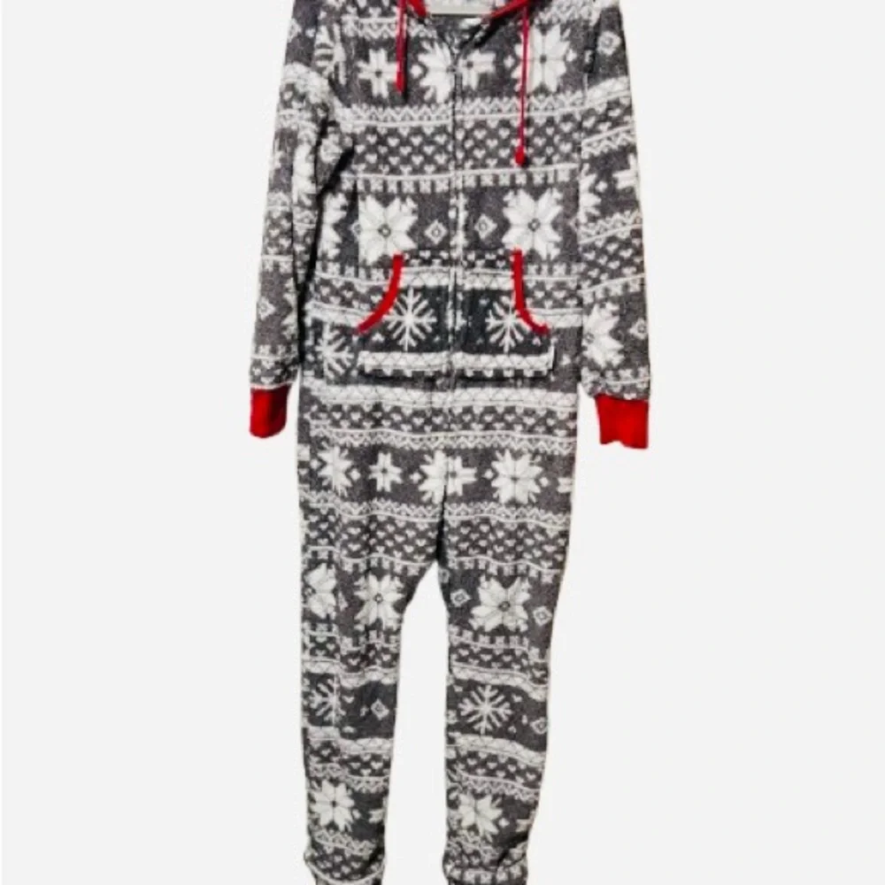 Festive Snowflake Women's Pajama Onesie - Picture 1 of 3